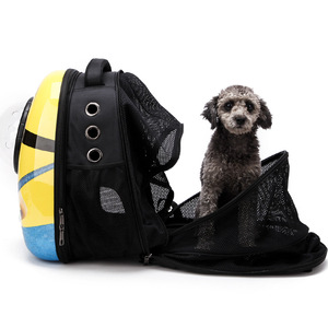 Baolujie Pet <b>Backpack</b> Carrier Round Breathable Cat Bag For Travel With Mesh Design - Product Image 4