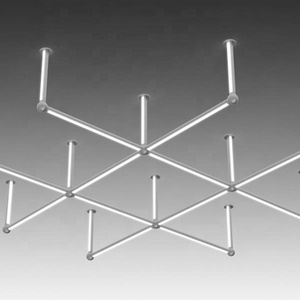 OEM 4000K Hình Dạng Sóng Tùy Chỉnh Treo Trực Tiếp Phát Ra Ánh Sáng Mặt Dây Chuyền <span class=keywords><strong>LED</strong></span> Tuyến Tính Với DALI Có Thể Điều Chỉnh Độ Sáng Với Bộ Khuếch Tán Có Thể Xoay - Product Image 4