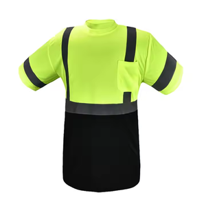 เสื้อนิรภัยสะท้อนแสงสำหรับนกดูดความชื้นสูงระดับ2มองเห็นได้ชัดเจนกันน้ำได้มีช่องใส่ของในกระเป๋าเสื้อหน้าอกมีไฟ LED ระบายอากาศได้ดี - Product Image 2