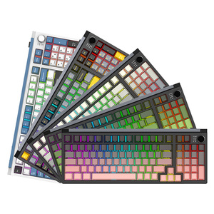 Three-Mode <strong>Mechanical</strong> <strong>Keyboard</strong> 75/98 <strong>Key</strong> PBT Gradient Keycaps Hot-Swap Shaft Gamer <strong>Keyboard</strong> for Windows - Product Image 5