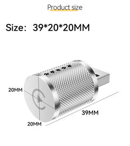 Silver USB Port 2 in 1 Wireless USB Carplay Android Auto Dongle Carplay Wireless <b>Adapter</b> for IOS Android - Product Image 2