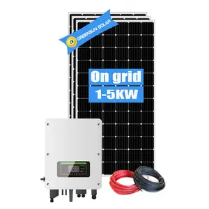 Greensun Zonne-energie Systeem 1KW 2KW 3KW 4KW 5KW Netgekoppelde Zonnepaneel Systemen Thuis