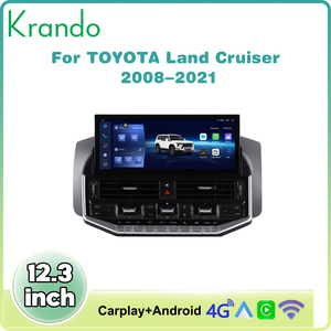 12.3 Inch Carplay Wireless Android Auto Navigation GPS <b>for</b> Land Cruiser 2008-2021 Autoradio Stereo Multimedia Player Head - Product Image 4
