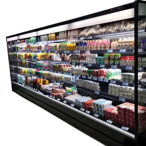 Topcool prezzo di fabbrica supermercato attrezzature di refrigerazione multideck frutta verdura Display aperto refrigeratori per frigorifero