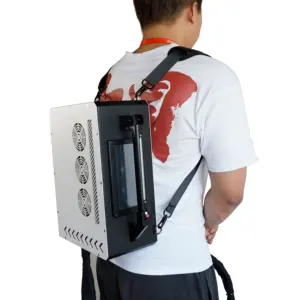 Mochila portátil de 50w y 2022 w, máquina de limpieza láser, elimina la pintura de óxido en coches y camiones, herramientas de construcción, novedad de 100