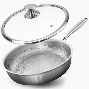 Utensilios de Cocina de Titanio, Sartén <span class=keywords><strong>Antiadherente</strong></span> de Titanio de 5 Capas, Sartén Martillada de Titanio para Cocina - Product Image 2