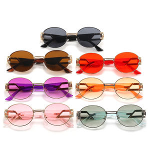 הפסד Eyewear 22006 אופנה 2023 רטרו אמנות נובו בציר סגנון עגול מתכת Steampunk משקפי שמש - Product Image 5