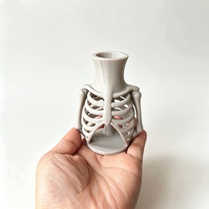 Portapenne Scheletro Toracico Stampato in 3D, Scatola Portaoggetti da Scrivania, Organizer per Cancelleria, Porta Pennelli Trucco, Decorazione Halloween, Regalo - Product Image 3