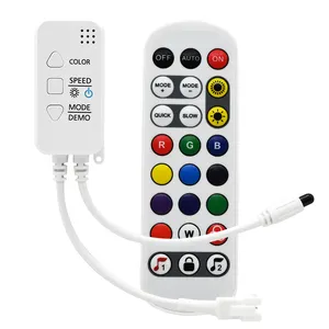 Tuya-Control Remoto LED WIFI para RGBIC WS2811 12V, tira de Color de sueño, controlador de cinta Flexible