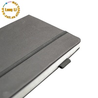 Organiseur de carnet en cuir PU personnalisable A4/A5, couture à la main, couverture rigide, agendas, reliure thermique élastique, 80 feuilles, impression UV