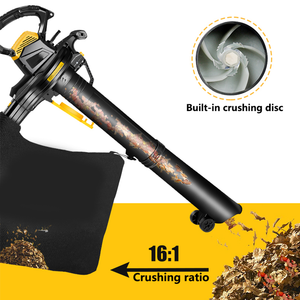Soplador de Hojas Industrial Portátil de 3800W, Bolsa de Recolección de 40L, Velocidad del Viento de 350KM/H, Máquina de Limpieza de Polvo con Cable para Carreteras y Patios - Product Image 3