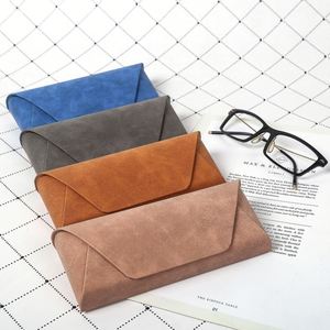 Wholesale Logo Custom 4 Colors PU Leather Cover Sunglasses <b>Case</b> <b>for</b> Women Men Portable Hard <b>Glasses</b> <b>Case</b> Box - Product Image 2