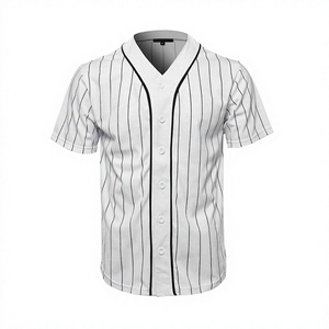 Conjunto de Uniforme de Béisbol Personalizado con Franjas Sublimadas, Jersey y Pantalones Transpirables de Malla 100% Poliéster que Absorben la Humedad para Equipo - Product Image 2
