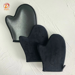 Customized Logo Black Velvet Sunless Tanner Mitt Self Tan Mitt Applicator Tanning Mitts <strong>Creams</strong> Mousses Self Tanner Sponge <strong>Glove</strong> - Product Image 2