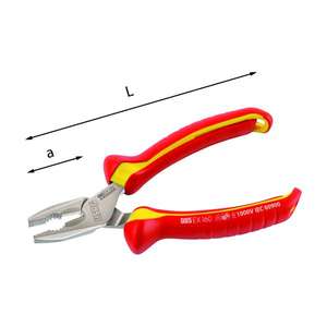 USAG - U00850110D 1000V Pince combinée-EAN 8001150032936 1000V PINCE ISOLÉE ET COUPE PINCE ISOLÉE - Product Image 1