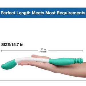 Aides pour les toilettes pour l'essuyage - Outils d'essuyage confortables pour les fesses à long manche de 15,7 pouces - Bottom Buddy pour l'essuyage autonome des personnes handicapées, âgées, enceintes - Product Image 2