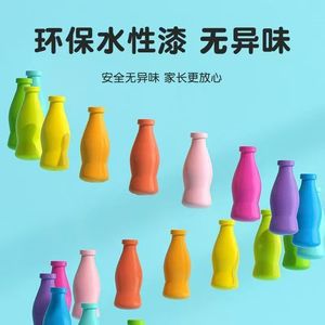 Jeu de correspondance de bouteilles colorées pour enfants de 4 à 6 ans, jouet éducatif en bois, formation à la réflexion interactive parent-enfant - Product Image 3