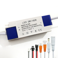 85-265V 12w 18w 24w 36w spot lumière panneau adaptateur transformateur 300mA transformateur pour LED Downlight