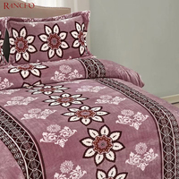 Ensemble de literie en flanelle microfibre de luxe, housse de couette noire, ensemble de couette, housse de couette
