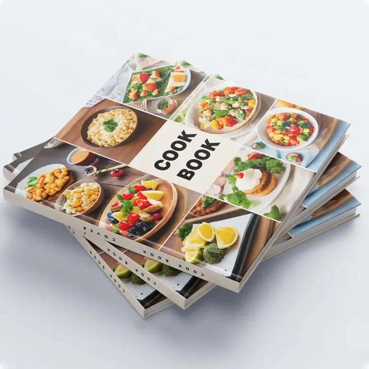 Druck Story-Verlag mit Harter und Weicher Abdeckung / Broschüre / Magazin / Broschüren / Katalog Foto Kochen Kunst Papierbuch