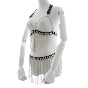 Venta directa de fábrica de ropa erótica para mujeres adultas, cadenas de cuero para bondage, pantalones de danza del vientre, para actuaciones en discotecas - Product Image 1