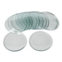 Poli avec couvercles de couverture de bords au sol pour béchers et flacons Verres de montre de laboratoire à vaisselle d'évaporation