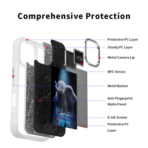 Custodia <span class=keywords><strong>per</strong></span> telefono NFC all'ingrosso LED Smart E inchiostro custodia <span class=keywords><strong>per</strong></span> telefono custodia <span class=keywords><strong>per</strong></span> telefono <span class=keywords><strong>per</strong></span> <span class=keywords><strong>iPhone</strong></span> NFC 17/17Air/17Pro/17promax - Product Image 5