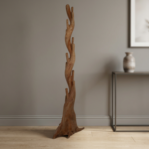 Indonesia Living Room Modern Single Suar <b>Coat</b> Hanger Minimalist Teak Wood Furniture Eco-Friendly Gubuk Bali Inflatable 30x30x200 - Product Image 2