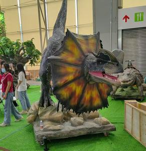 Dilophosaurus Animatronic Model 4 mètres de longs mouvements et capacités de soufflage parc à thème - Product Image 2