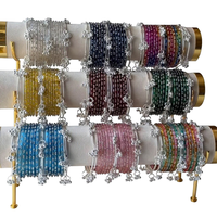 Ensemble de bracelets Jhumki Churiyan géométriques tendance en argent plaqué avec perles, style cachemiri, pour mariages et fêtes, vente en gros de qualité supérieure