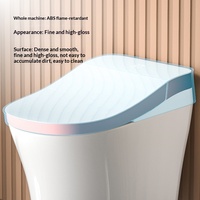 WC intelligent S7 entièrement automatique, ergonomique, tout-en-un, en acier inoxydable, avec grande pompe, chasse d'eau silencieuse et télécommande