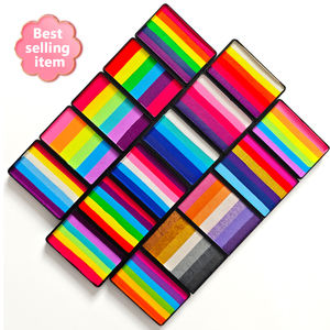 สีเพ้นท์หน้าแบบน้ำ ขนาดใหญ่ สีรุ้ง สำหรับ<span class=keywords><strong>แต่งหน้า</strong></span>ฮาโลวีน วาดลายบนร่างกาย สำหรับเด็ก - Product Image 2