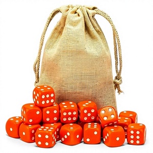Jeu de dés en acrylique coloré de haute qualité, taille standard, 16 mm, coins arrondis, 6 faces, D6 opaque, pour jeux de table, RPG, jeux de société, fêtes, bars - Product Image 1