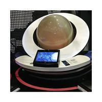 Écran de boule de projection de sphère Contrôle tactile interactif Imagerie numérique dynamique Planète Contrôle tactile interactif Numérique dynamique
