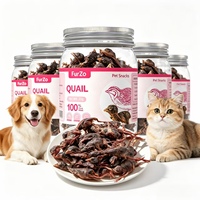 Friandises lyophilisées de caille de haute qualité pour chiens et chats, friandises à mâcher pour chiens riches en protéines à base de viande, aliments pour animaux de compagnie OEM