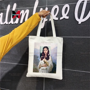 <span class=keywords><strong>Lana</strong></span> <span class=keywords><strong>Del</strong></span> <span class=keywords><strong>Rey</strong></span> Femme Toile Sac Fourre-Tout Eco Shopping Grande Capacité Sac à Bandoulière Pour Femmes Femme Pliable Plage Shopper Sac - Product Image 4