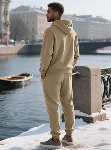 RUIQUWIN Vente en gros Survêtement à capuche pour homme Printemps 2026, style décontracté ample, respirant, pantalon de survêtement et sweat à capuche jacquard surdimensionnés - Product Image 4