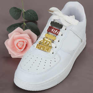 Decoraciones Metálicas Personalizadas para Zapatos de Fábrica, Logotipo de Marca Grabado e Impreso, Etiquetas para Cordones de Zapatos, Dubraes - Product Image 2