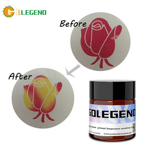GDLEGEND Encre thermochromique sensible à la température pour sérigraphie Encre à changement de couleur réactive à la chaleur 28 °<span class=keywords><strong>C</strong></span> 30 °<span class=keywords><strong>C</strong></span> Encre anti-contrefaçon - Product Image 2