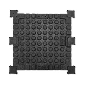 Usine Guangdong Revêtement de sol en caoutchouc mat de haute qualité pour salle de sport Absorption des chocs Carreau en caoutchouc antidérapant pour zone de remise en forme - Product Image 3