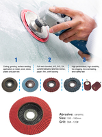 Disque de ponçage abrasif en céramique EVERTOOL 3"-7" pour meuleuse d'angle, acier inoxydable, travail OEM personnalisé