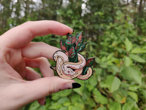 Aangepaste Slang Metalen Pinnen Hoge Kwaliteit Metalen Ambachtelijke Geschenken Reversspelden Dier Ontwerp Hard Zacht Email Pinnen Bulk - Product Image 2