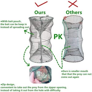 ตาข่ายดักปลาแบบพับเก็บได้ตาข่ายดักปลาสวยงามแบบพกพาสำหรับตกปลา - Product Image 6