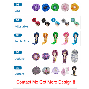 Verkaufsschlager Luxus-Satin-Schlafsackel individualisierte Mode-Muster weiche Unisex-Haarbedeckung Designer-Schlafabedeckung Großhandel - Product Image 5