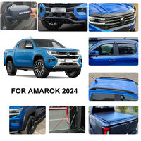 Juego combinado para Volkswagen Amarok 2024: Barra de protección delantera, Protector de capó, Visores de ventana, Rieles de techo, Guardabarros, Amortiguador de portón trasero