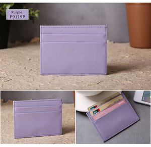 Portacarte Sottile Personalizzato OEM ODM, Portafoglio da Donna, Porta Carte di Credito Personalizzato Nero per Uomo, Portacarte in Pelle - Product Image 5