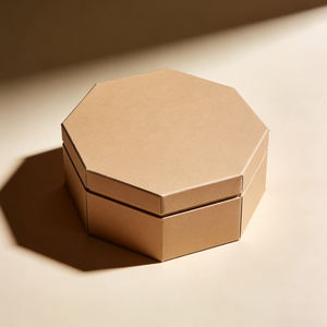 OEM milieuvriendelijke, stevige, hexagonale cadeauverpakking van kunstpapier & karton met magneetsluiting en gepersonaliseerde bedrukking - Product Image 2