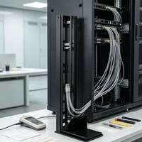 Penutup Kabel Vertikal yang Dapat Dibuka, Pengatur Kabel Vertikal untuk Kabinet Server Pusat Data 1PC 2PCS Pilihan Pasangan