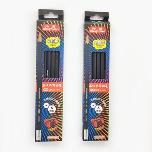 Lápices hexagonales negros HB ecológicos, preafilados, con sacapuntas, para niños, paquete de 12 - Product Image 6