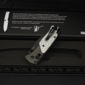 มีดพับ Bugout EDC รุ่น 535BK-2501 ด้ามอลูมิเนียมอัลลอยด์สลักลาย KITH ใบมีด M390 สำหรับงาน DIY OEM ตั้งแคมป์ และล่าสัตว์ - Product Image 3